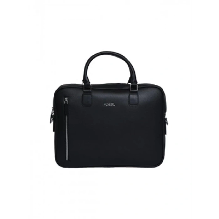 3E Grup - Fossil Suni Deri Evrak Çantası Siyah 01fs2036-s