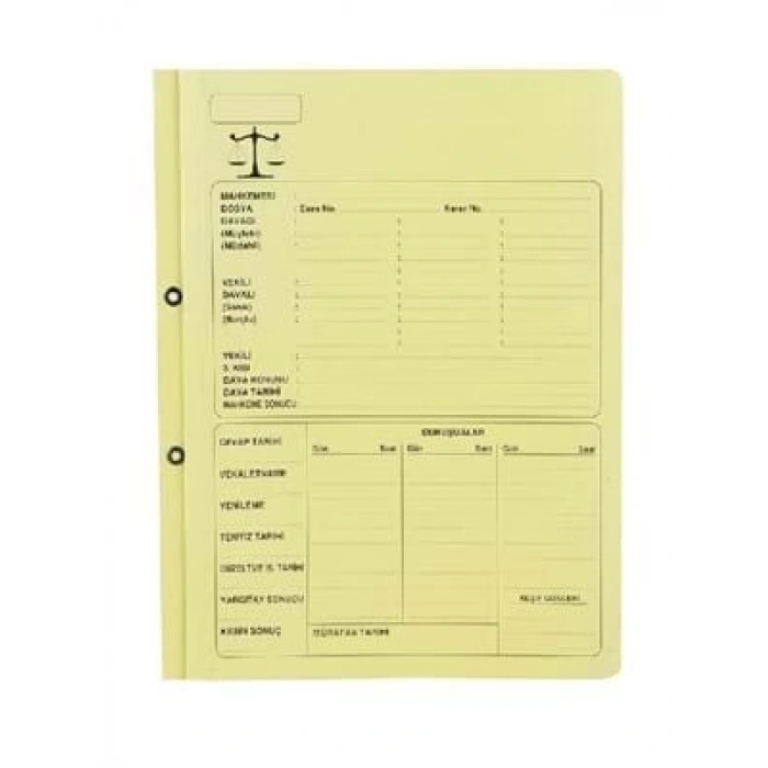 3E Grup - Ful 1.hamur Avukat Büro Dosyası 50 Li Sarı