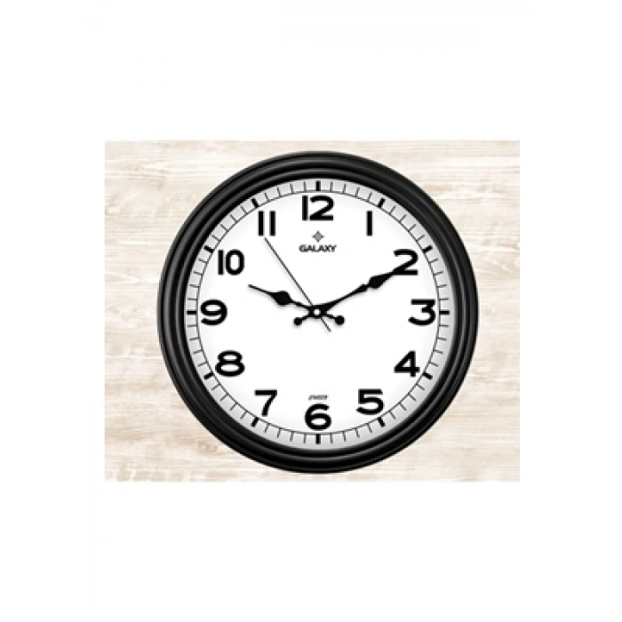 3E Grup - Galaxy Duvar Saati Siyah 200-k