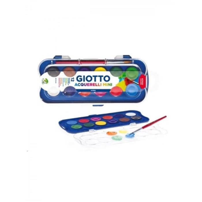 3E Grup - Gıotto Acquerelli Mini Suluboya 12 Renk 352300