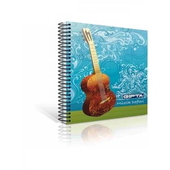 3E Grup - Gıpta A4 Karton Kapak Spiralli Müzik Defteri 40 Yp 1481