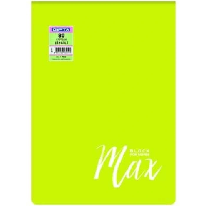 3E Grup - Gıpta A6 Pp Kapak Not Defteri Kareli 80 Yp 2795
