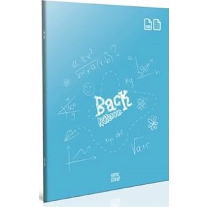 3E Grup - Gıpta Back A4 Pp Kapak Tel Dikişli Defter Kareli 40 Yp 4980