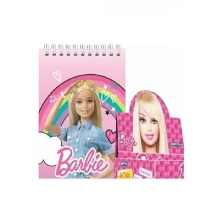 3E Grup - Gıpta Barbie A7 Karton Kapak Bloknot Çizgili 40 Yp 5496
