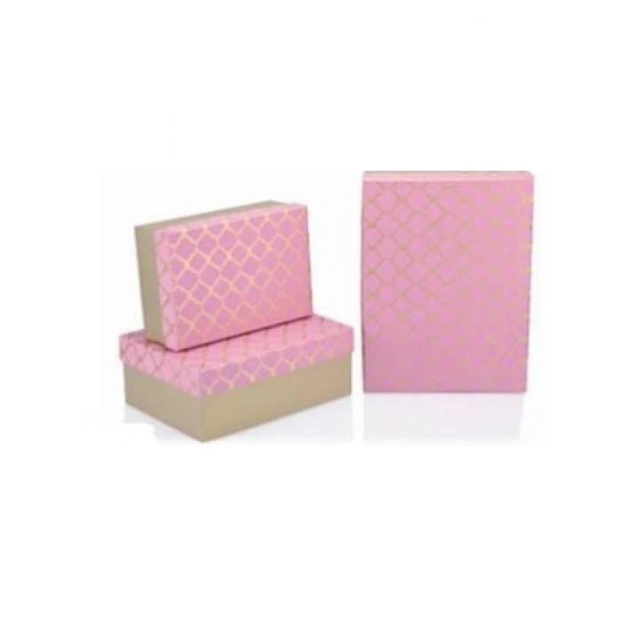3E Grup - Gıpta Blush Dikdörtgen Hediye Kutusu No:1 Bx6740a