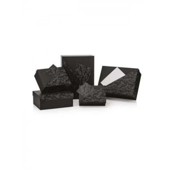 3E Grup - Gıpta Camouflage Cepli Dikdörtgen Hediye Kutusu No:3 Bx82190 Siyah