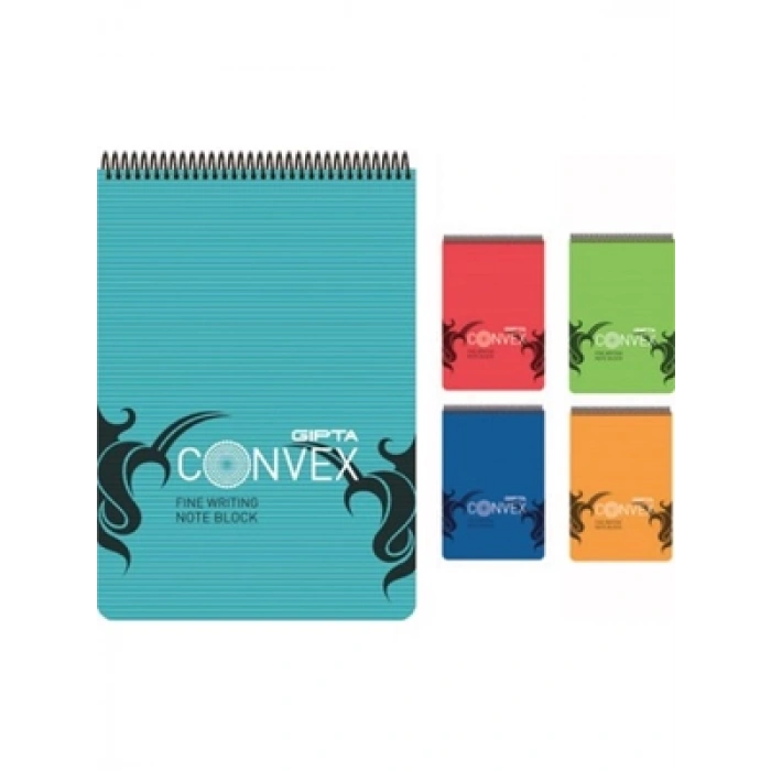 3E Grup - Gıpta Convex A4 Pp Kapak Spiralli Bloknot Çizgisiz 100 Yp 6421