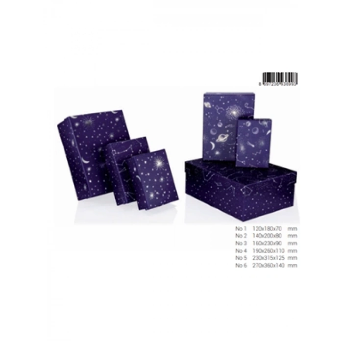 3E Grup - Gıpta Cosmic Dikdörtgen Hediye Kutusu No:3 Bx6993