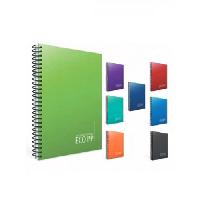 3E Grup - Gıpta Eko A4 Pp Kapak Spiralli Defter Çizgili 40 Yp 3-6388000