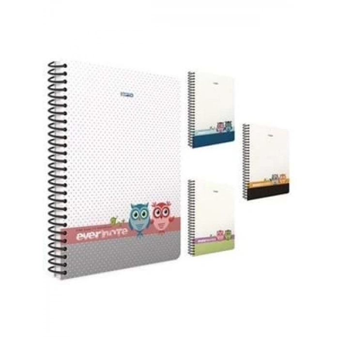 3E Grup - Gıpta Evernote A4 Pp Kapak Spiralli Defter Çizgili 80 Yp 1694