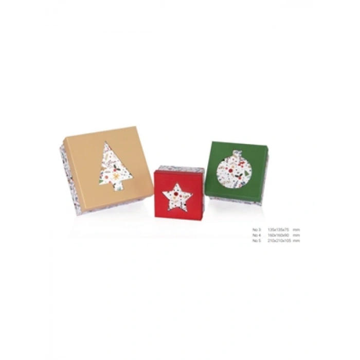 3E Grup - Gıpta İrene Dikdörtgen Hediye Kutusu No:3 Bx02100