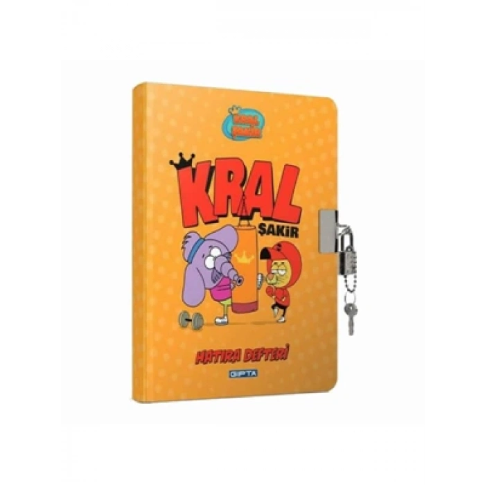 3E Grup - Gıpta Kral Şakir 14x20 Sert Kapak İp Dikişli Kilitli Hatıra Defteri 96 Yp 6019