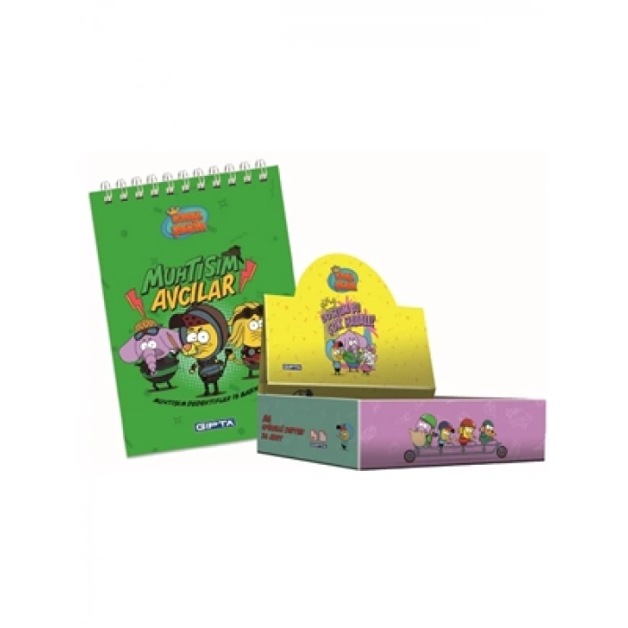 3E Grup - Gıpta Kral Şakir A7 Spiralli Mini Bloknot Çizgili 40 Yp 6016