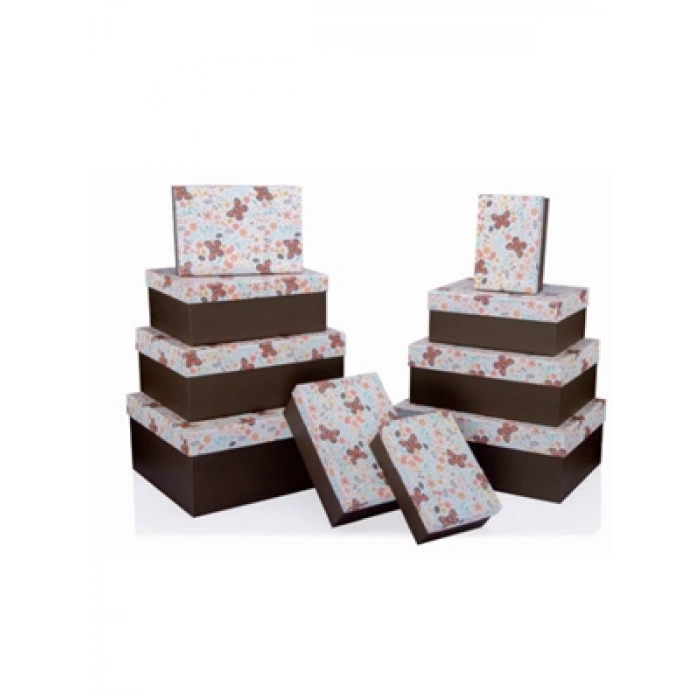 3E Grup - Gıpta Mariposa Dikdörtgen Hediye Kutusu No:4 Bx76790