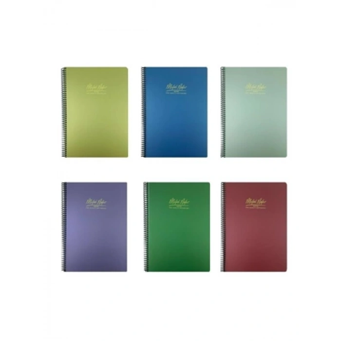 3E Grup - Gıpta Metal Notes A4 Pp Kapak Spiralli Defter Kareli 60 Yp 6132