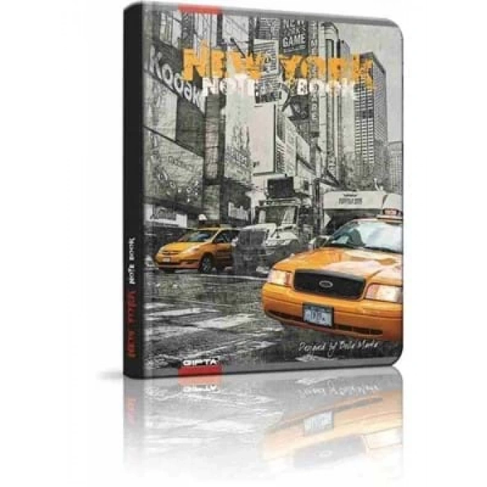 3E Grup - Gıpta Metropol 20x28 Cm Sert Kapak Defter Çizgili 160 Yp 2437