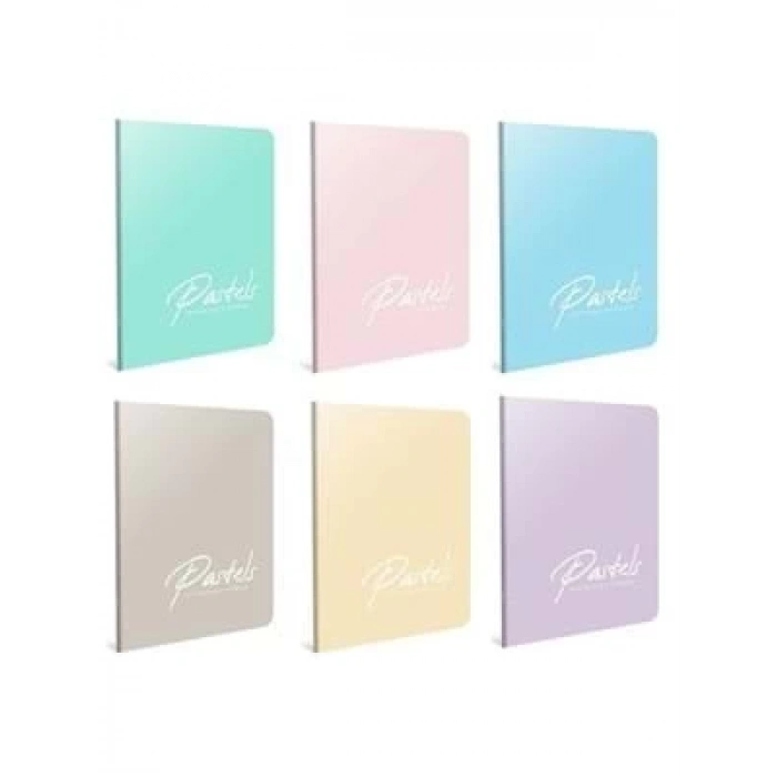 3E Grup - Gıpta Pastels A4 Pp Kapak Defter Dikişli Çizgili 60 Yp 4115