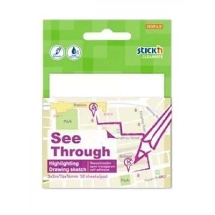 3E Grup - Gıpta Stıckn 76x76 50yp Yarı Saydam Beyaz 21712