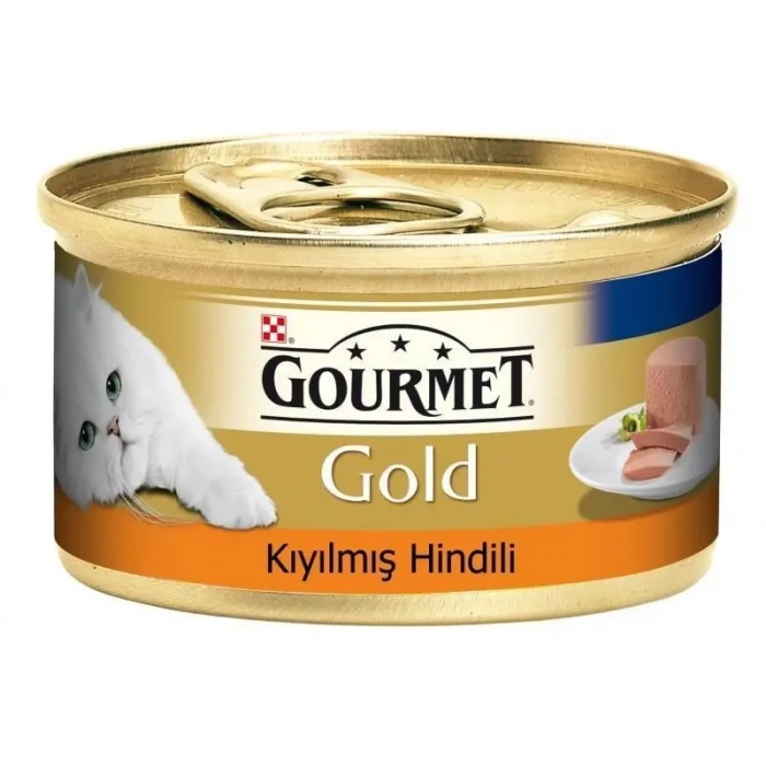3E Grup - Gourmet Gold Kıyılmış Hindili Kedi Konservesi 85gr