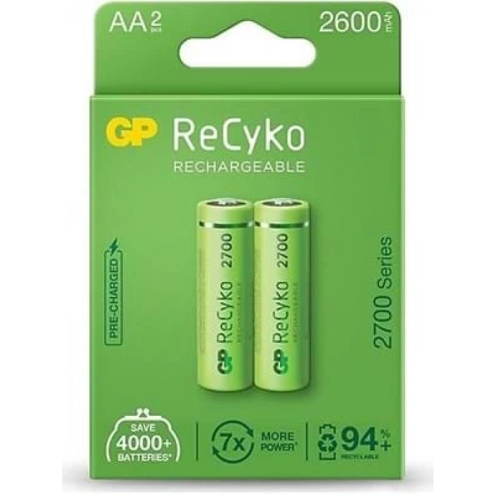 3E Grup - Gp Aa 1.2v 2600mah Şarjlı Pil 2 Li