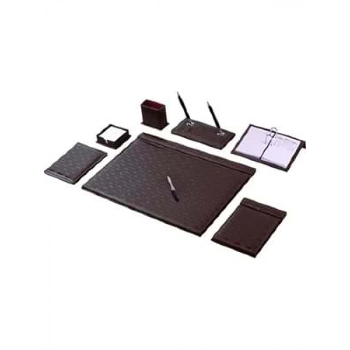 3E Grup - Gülpaş 10 Parça Suni Deri Hasır Sümen Takımı Kahverengi 253