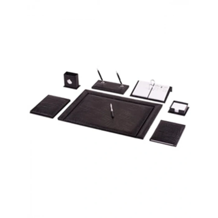 3E Grup - Gülpaş 11 Parça Suni Deri Goya Sümen Takımı Siyah 929