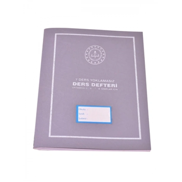 3E Grup - Gülpaş 7 Ders Ders Defteri Plastik Kapak