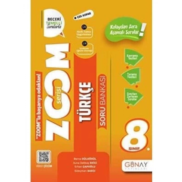 3E Grup - Günay Yay.- 8.sınıf Zoom Serisi Türkçe Soru Bankası 2324