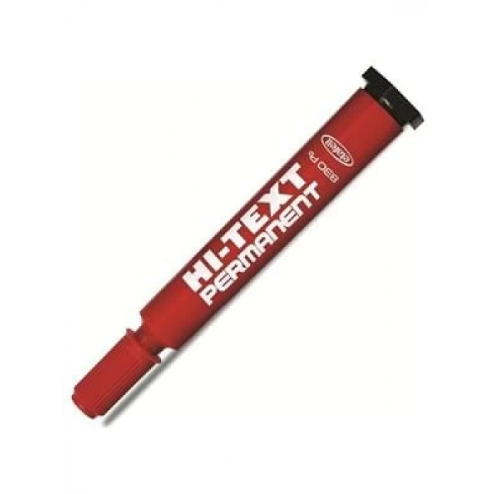 3E Grup - Hi-text 830 Pc Koli Kalemi Kesik Uç Kırmızı