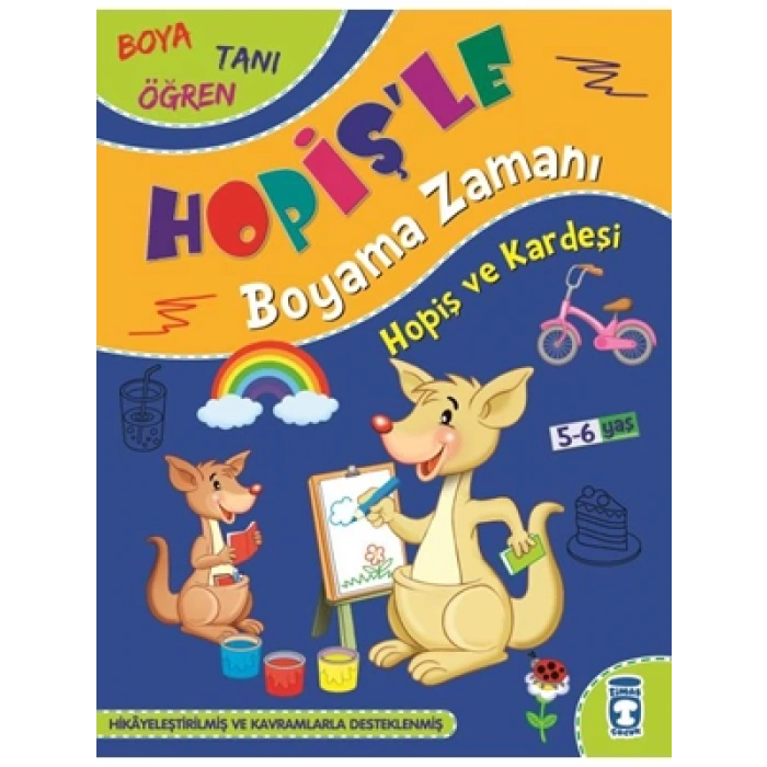 3E Grup - Hopişle Boyama Zamanı- Hopiş ve Kardeşi - Timaş Yayınları