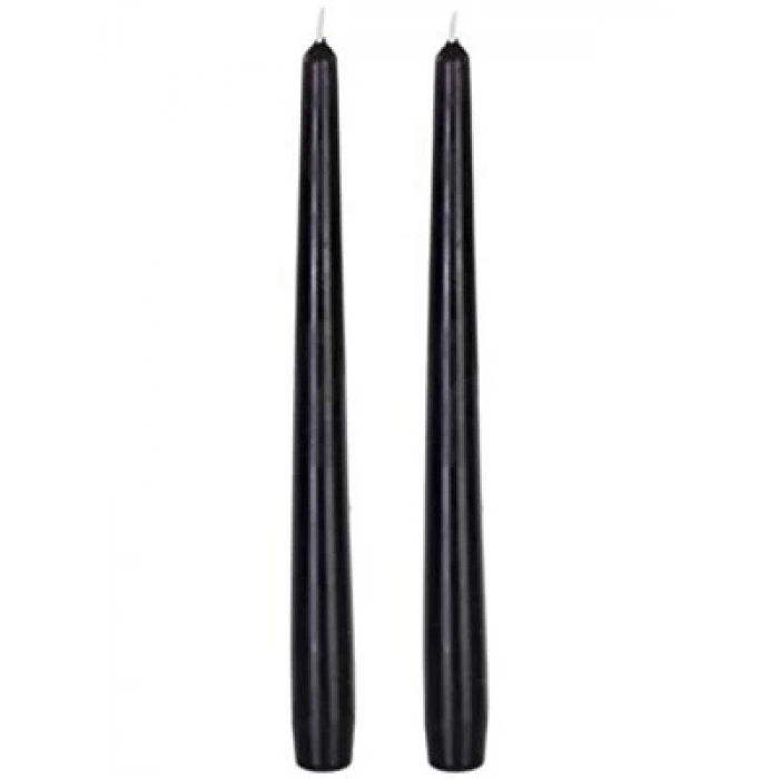 3E Grup - Horizon Candle 24 Cm Şamdan Mum 2li Siyah