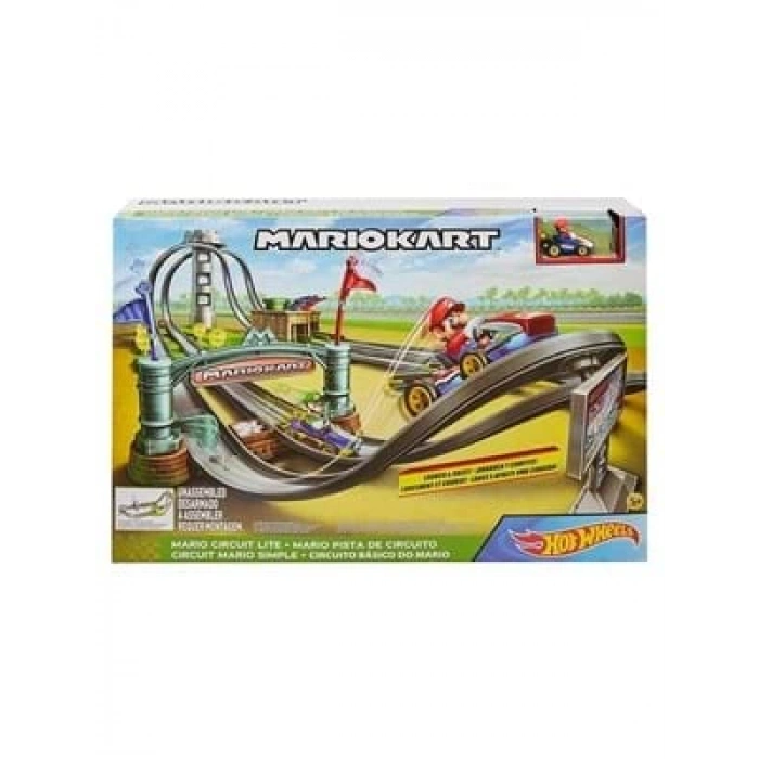 3E Grup - Hot Wheels Marıo Kart Çılgın Dönüş Parkuru Yarış Seti Ghk15