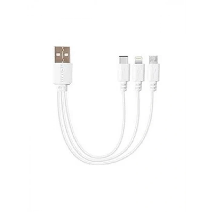 3E Grup - Hytech Hy-x116 3 İn 1 Type-c+lightning+micro Usb 20 Cm Kablo