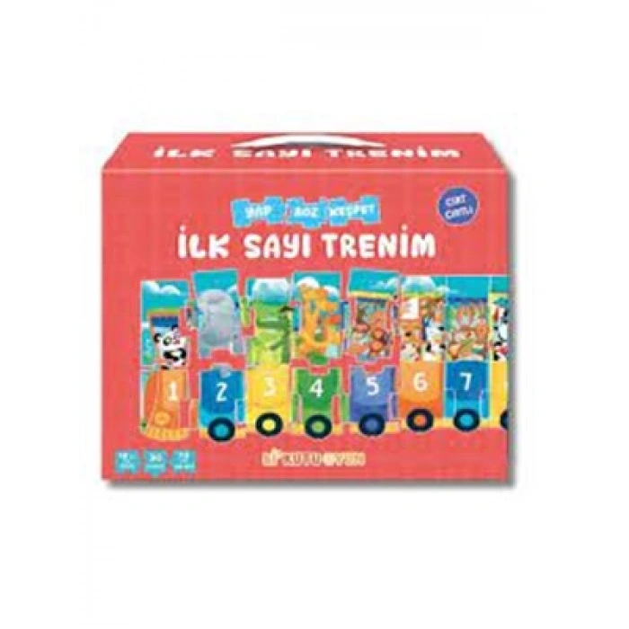 3E Grup - İlk Sayı Trenim - Cırt Cırtlı Yapboz ve Kitap Seti - Bi Kutu Oyun