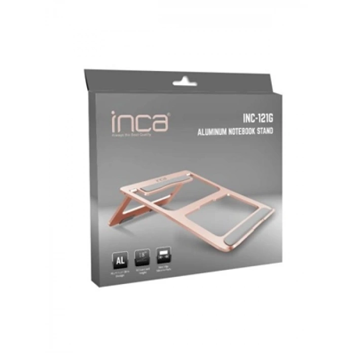 3E Grup - İnca İnc-121g Alüminyum Notebook Standı Gold