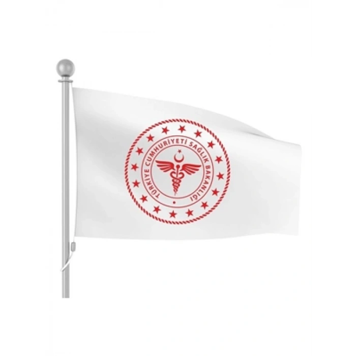 3E Grup - Kale 60x90 Sağlık Bakanlığı Flaması