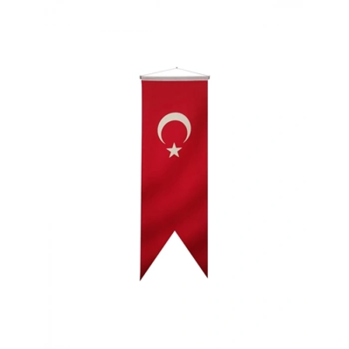 3E Grup - Kale 75x200 Saten Kırlangıç Türk Bayrağı