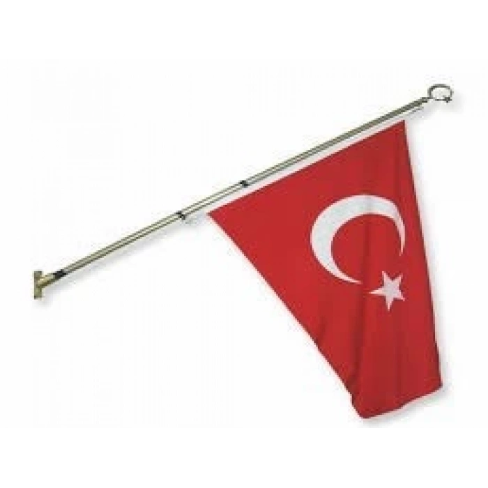 3E Grup - Kale Duvar Tipi Teleskopik Bayrak Direği 150cm