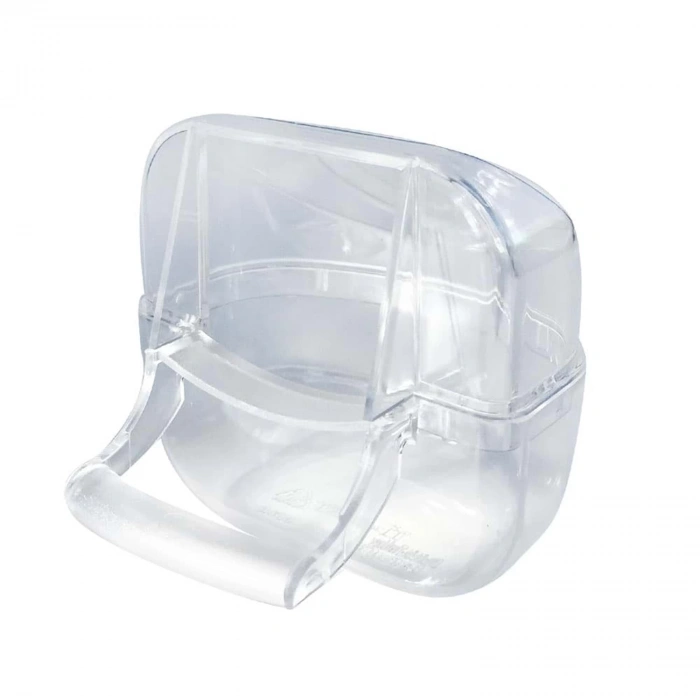 3E Grup - Karamel Pet Lüx Oval Kuş Yemliği 8 cm