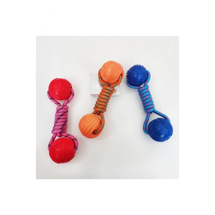 3E Grup - Karamel Pet Örgü Halter Köpek Oyuncak 23 cm  Renkli