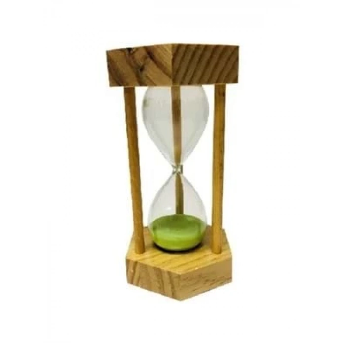 3E Grup - Kembs Ahşap Kum Saati 7x7x15 Cm 10 Dakika B148