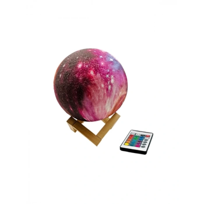 3E Grup - Kembs Usb Kablolu Işıklı Hd-3d Ay Küre Renkli 1616a