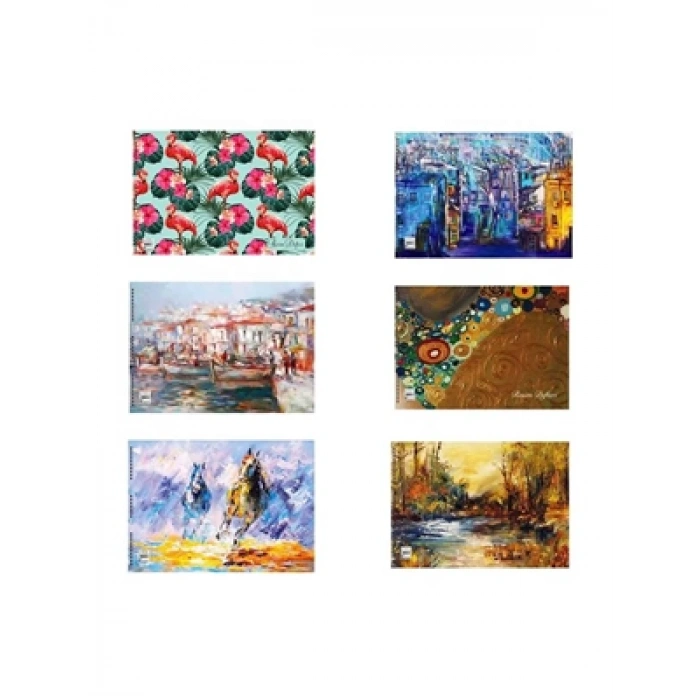 3E Grup - Keskin Color 35x50 15yp Resim Defteri Spiralli 304515-99