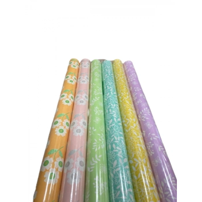 3E Grup - Keskin Color 70x200 Tekli Ambalaj Kağıdı Ecocarta Floral 100613-99