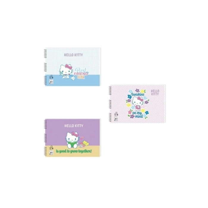 3E Grup - Keskin Color Hello Kitty And Friends 17x25 Cm Spiralli Resim Defteri 15 Yp 300115-13