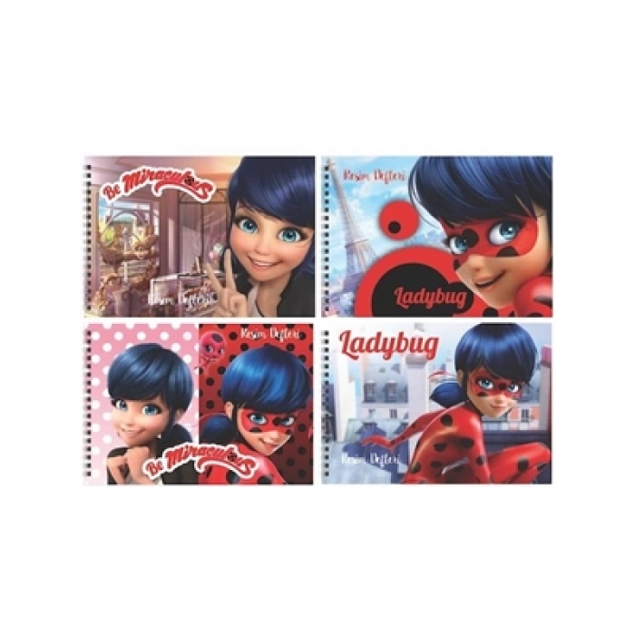 3E Grup - Keskin Color Lady Bug 17x25 Cm Spiralli Resim Defteri 15 Yp 300115-84