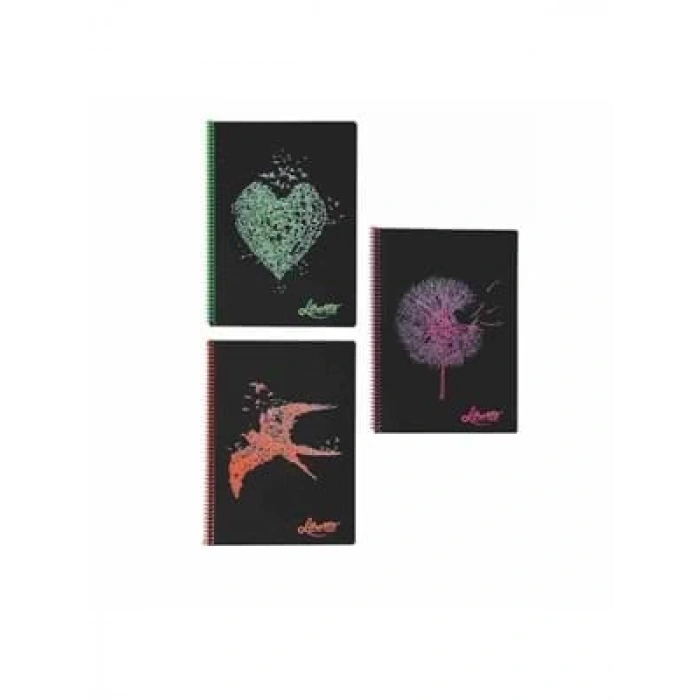 3E Grup - Keskin Color Liberte A4 Pp Kapak Spiralli Defter Kareli 120 Yp 324452