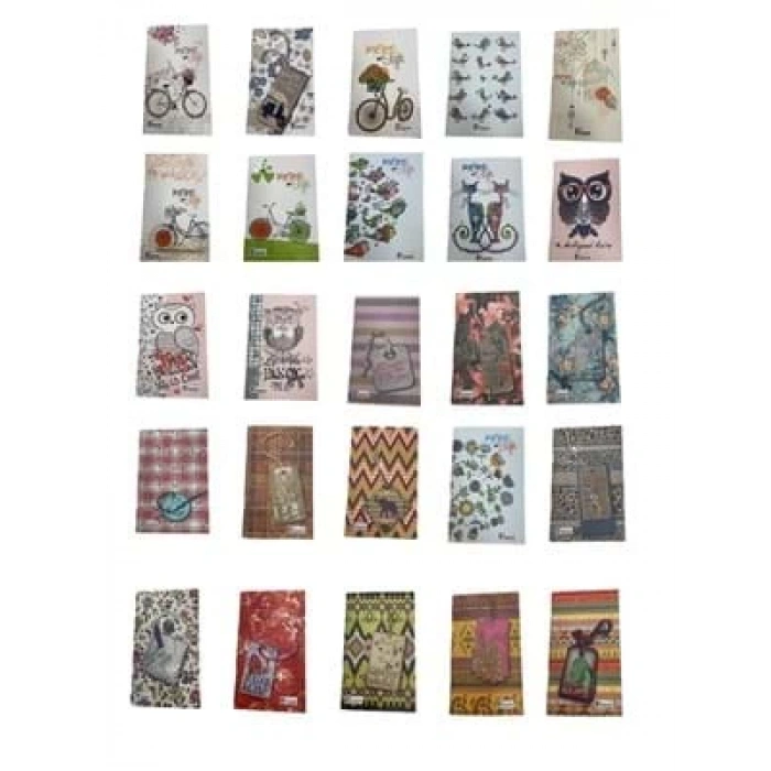 3E Grup - Keskin Color Memo 8x13 Cm Cep Defteri Çizgili 32 Yp 145651-99-010