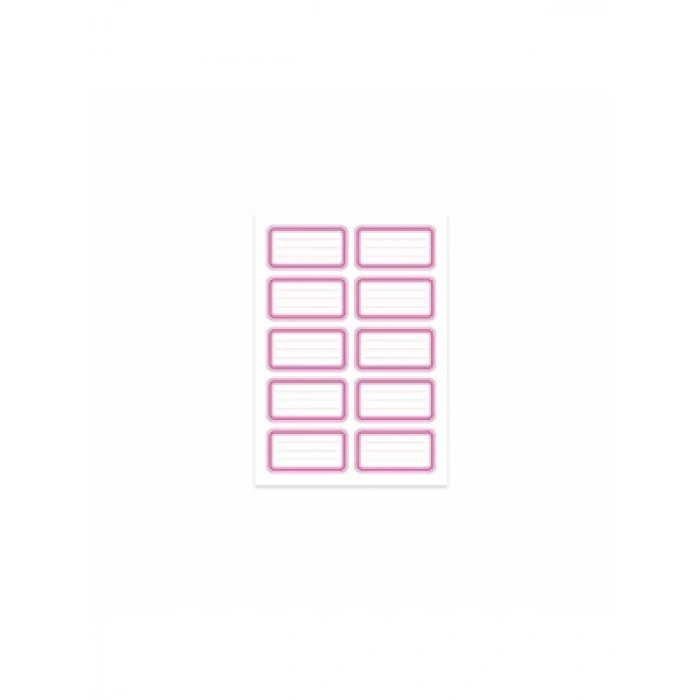 3E Grup - Keskin Color Okul Etiketi 3 Lü Pembe 220896-99