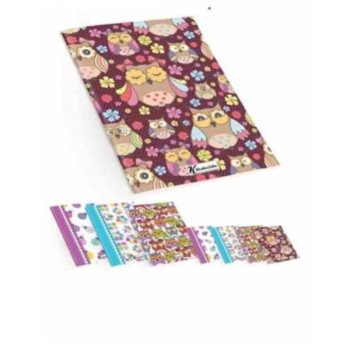 3E Grup - Keskin Color Pattern Kuş A4 Pp Kapak Defter Çizgili 100 Yp 325031-99